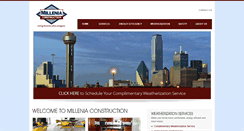 Desktop Screenshot of milleniaconstruction.com