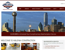 Tablet Screenshot of milleniaconstruction.com